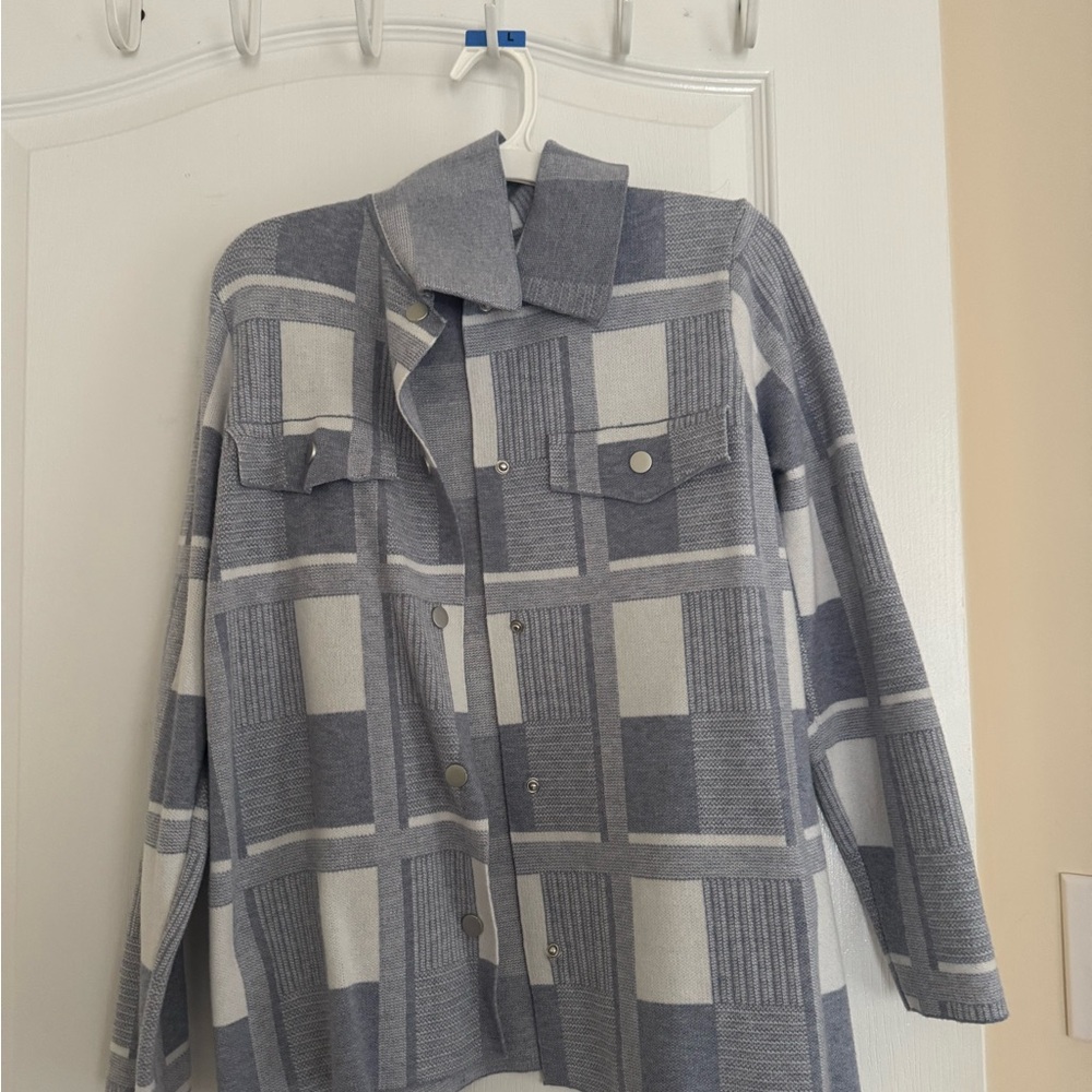 Gray Plaid Women's Jacket